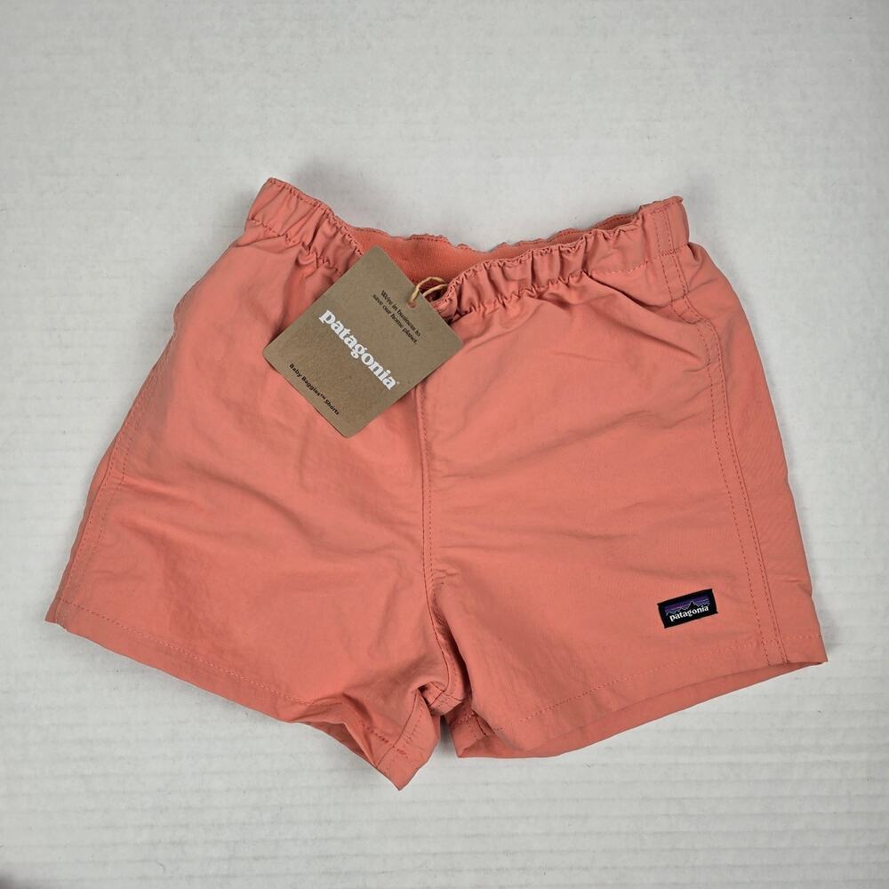 Patagonia Baby Baggies Shorts Size 6/12m Peak Pink/Coral Swim Trunks 60279
